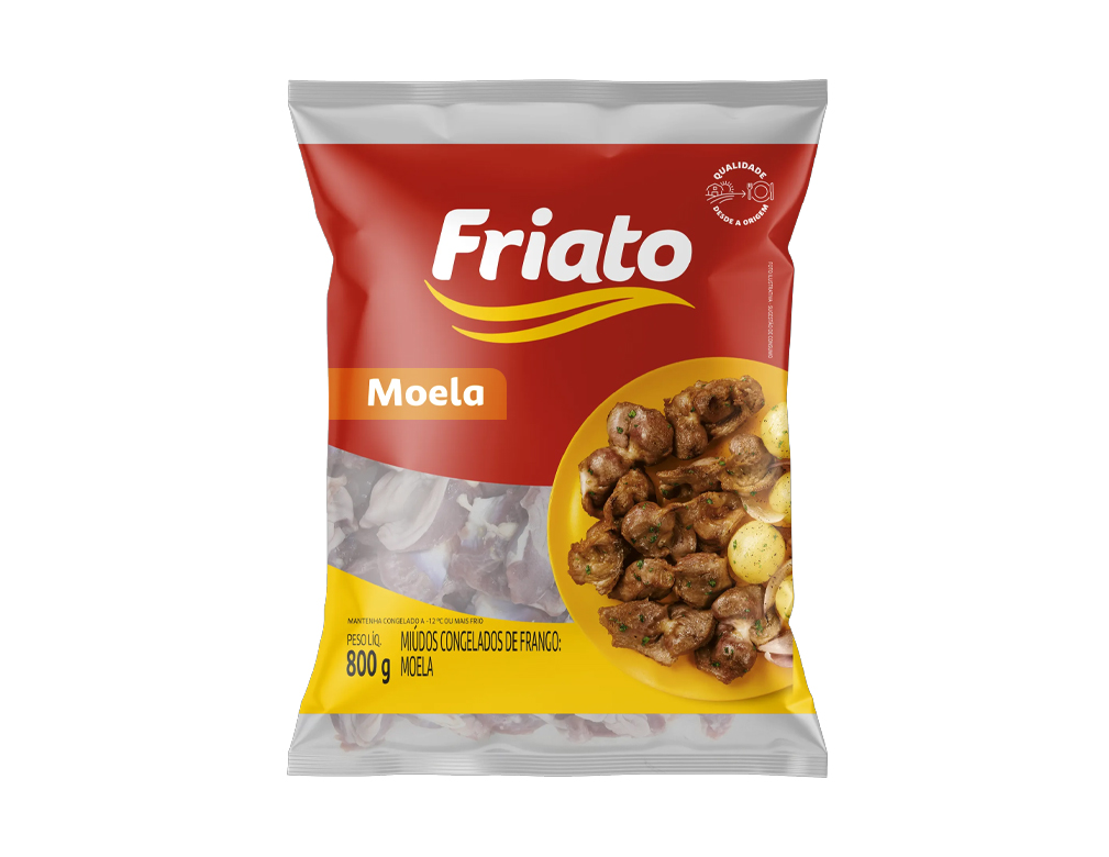 MOELA DE FRANGO CONGELADA FRIATO 800 G (CX 24 PCT)